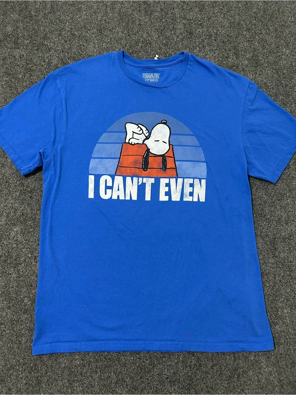 Peanuts Kids Blue Swim Coverup with Snoopy Graphic and Orange Doghouse
